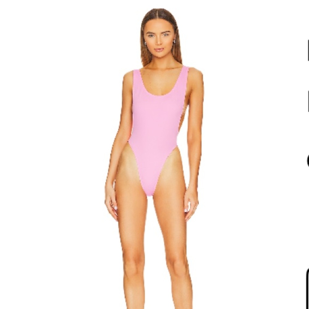 Norma Kamali Marissa One Piece in Candy Pink